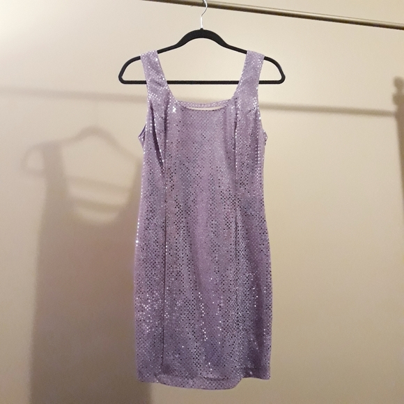 Lavender Sequin Dress - Picture 2 of 10